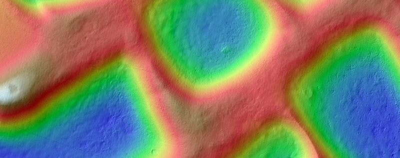 Illustration for article titled The Mysterious Honeycomb Structures on Mars